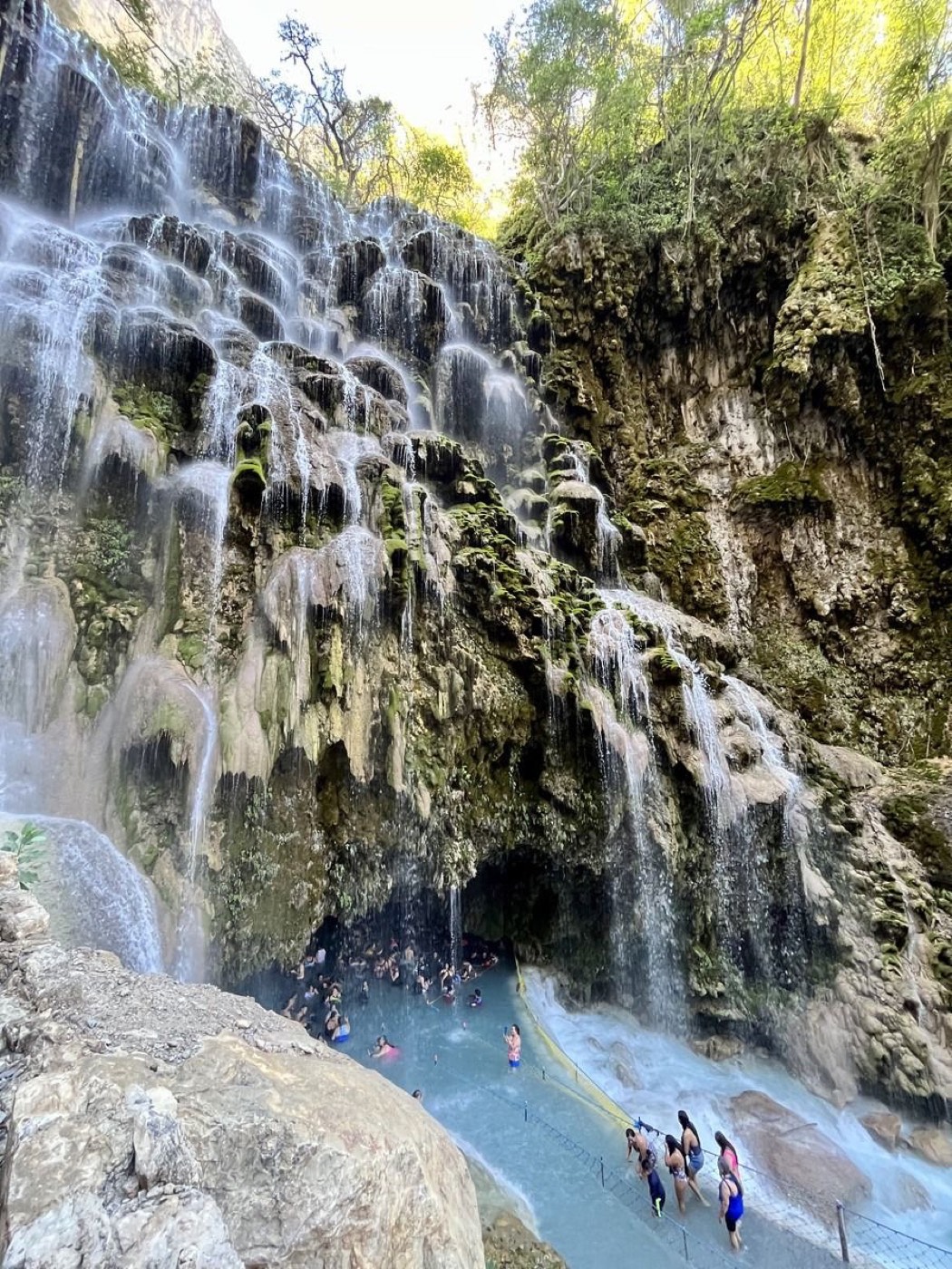 Waterfall pool in Mexico